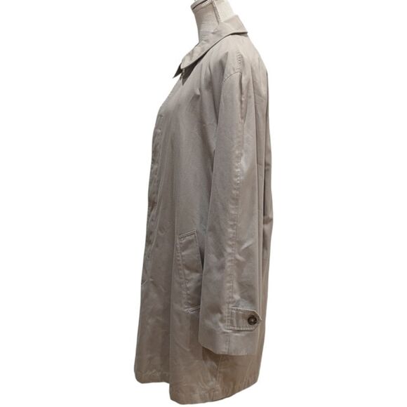 London Fog Men's M Classic Cotton Blend Waterproof Overcoat Trench Knee Length - Picture 5 of 11